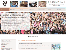 Tablet Screenshot of dominikus-gymnasium.de